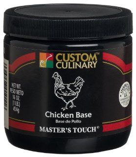 Custom Culinary Master's Touch Chicken Base, 16 Ounce Jars (Pack of 4)  Bouillons  Grocery & Gourmet Food