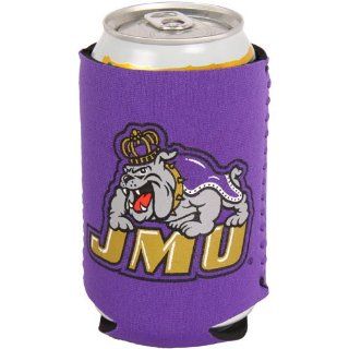 NCAA James Madison Dukes Collapsible Koozie   Purple  Sports Fan Coffee Mugs  Sports & Outdoors