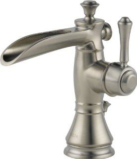 Delta Faucet 598LF SSMPU Cassidy Single Hole Single Handle Channel Spout, Stainless   Bathroom Sink Faucets  