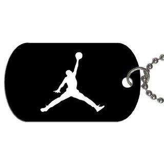 Baketball jordan Dog Tag with 30" chain necklace Great Gift Idea  Jordan Accessories  