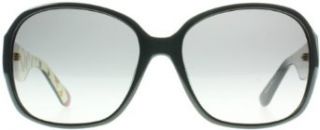 Salvatore Ferragamo SF603S 001 Black Sf603s Round Sunglasses Clothing