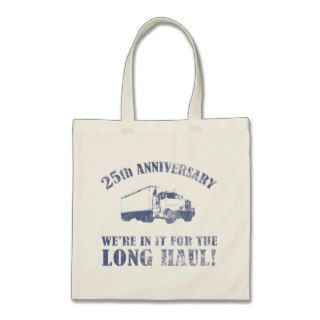 25th Anniversary Humor (Long Haul) Tote Bags
