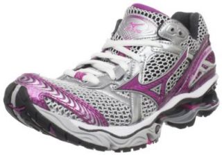 Mizuno Women's Wave Creation 12 Running Shoe, White/Electric Pink Wild Aster, 6 M US Shoes