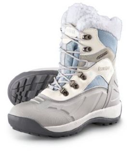 Women's Guide Gear Waterproof Snow Ride Boots with 600 gram Thinsulate Ultra Insulation White / Gray / Light Blue, WHT/GREY/LT BLUE, 10.5M Shoes