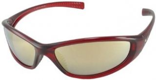 Nike Tarj Round RD.M Sunglasses, EV0179 601, Translucent Varsity Red Frame/ Gray Lenses/ Multilayer Gold Flash Clothing