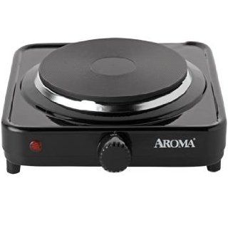 Aroma AHP 303 Single Hot Plate, Black Kitchen & Dining