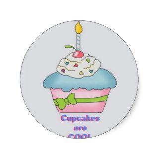 Cupcakes are cool sticker
