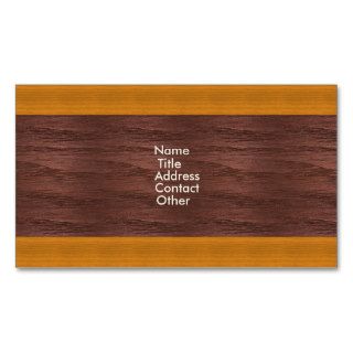Wood Panel Pattern Business Cards