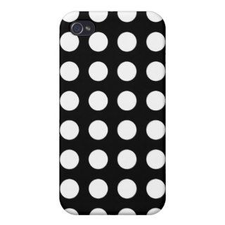 Black and White Dots Covers For iPhone 4