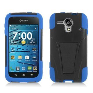 Kyocera Hydro EDGE C5215 Blue Skin+Black Cover Cell Phones & Accessories