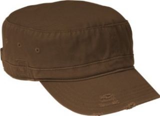 District Threads   Distressed Military Hat. DT605   Chocolate Brown [Apparel] at  Mens Clothing store Baseball Caps