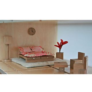 magnetic dolls house bedroom furniture by qubis design