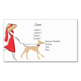 Snazzy Dog Walker Business Card Template