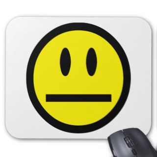 Blank Face Smiley Mousepads