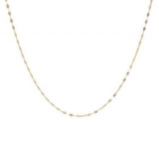 20 Solid Sparkling Cable Link Necklace 14K Gold —