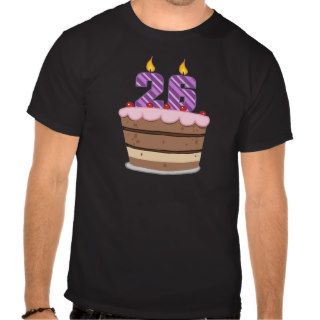 Age 26 on Birthday Cake Tee Shirts
