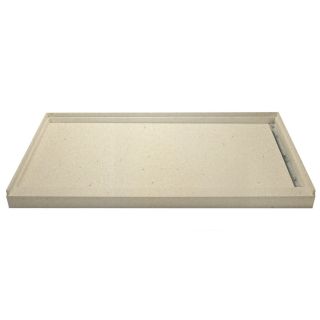 American Standard Ciencia 48 in x 34 in Linen Acrylic Capped Solid Surface Shower Base (Drain Included)