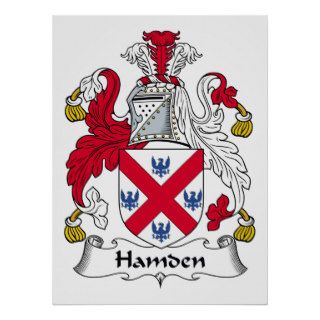 Hamden Family Crest Print