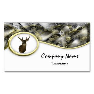 S Style Camouflage Deer Taxidermy Business Cards