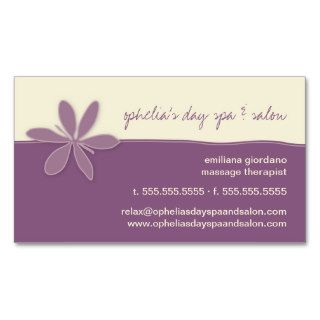 Modern Tranquility Salon Appointment Business Card