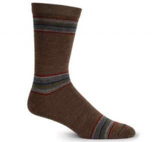 Goodhew Womens Stripe It To Me Merino Wool Crew Socks —