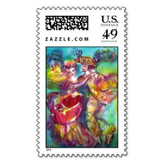 CARNIVAL DANCE Venetian Masquerade Ball Postage Stamp