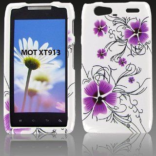 Motorola XT913 (Droid Razr Maxx) Purple Patel Protective Case Cell Phones & Accessories
