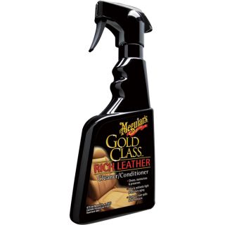 Meguiar’s Gold Class Rich Leather Cleaner & Conditioner Spray — 16oz., Model# G-10916  Cleaners