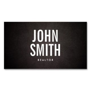 Simple Bold Text Realtor Business Card