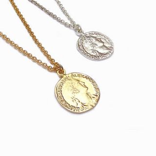 coin necklace by boutique by jamie