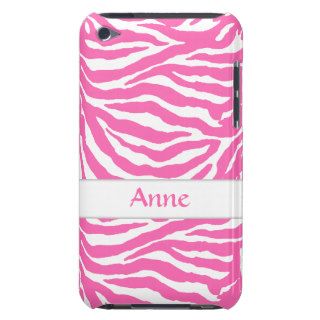 Zebra Stripes In Hot Pink On iPod Touch Case Mate