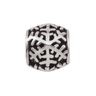 Persona Sterling Silver Oxidized Large Snowflake Bead   Zales
