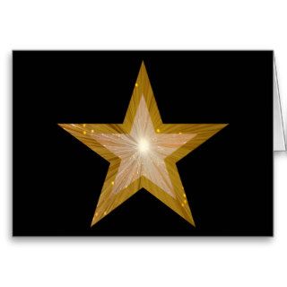 Gold Star two tone 'Merry Christmas' card black