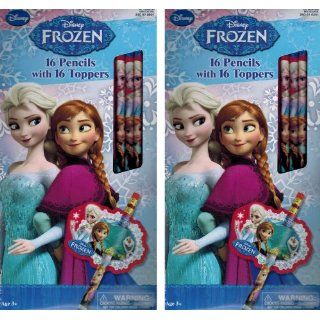 Disney Frozen Valentine Cards with 16 Pencils & Toppers   Pack of 2 Boxes 