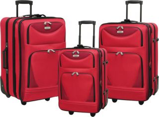 Travelers Club Tone on Tone Sky View 3 Piece Value Set   Red