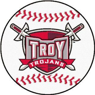 FANMATS NCAA Troy University Trojans Nylon Face Baseball Rug Automotive