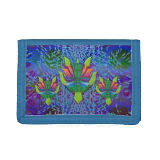 Flying Sea Turtle Trifold Wallets