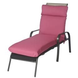 Mia Outdoor Mauve Chaise Patio Lounge Chair Cushion Outdoor Cushions & Pillows