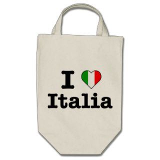 I Love Italia Tote Bags