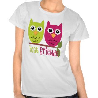 Cute Best Friends Owls T shirts
