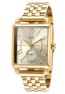 ESQ by Movado 7101408  Watches,Womens Gold Tone Steel Bracelet and Dial, Dress ESQ by Movado Quartz Watches