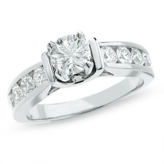 Celebration 102® 1 1/2 CT. T.W. Diamond Engagement Ring in 18K White