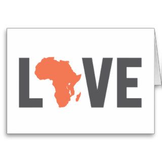 Love Africa Notecards Greeting Cards