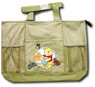 Disney Baby Pooh "Happy Pooh" Large Diaper Bag  Diaper Tote Bags  Baby