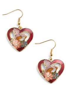 Lovebird Earrings  Mod Retro Vintage Earrings