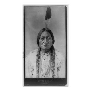 Lakota American Indian Chief Sitting Bull Poster