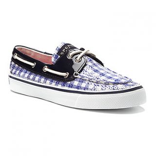 Sperry Top Sider Bahama 2 Eye Sequins  Women's   Blue Gingham Sequins