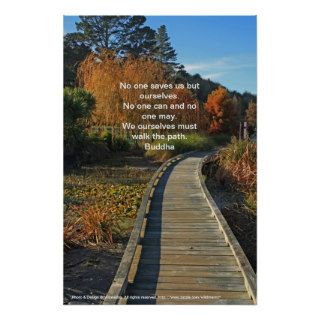 Autumn path poster