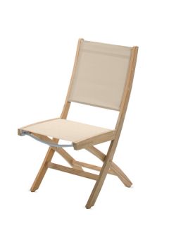Solana Canvas Folding Chair (Pebble) by Gloster