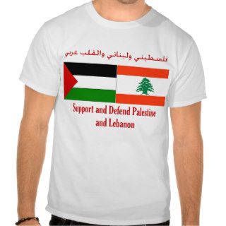 Support and defend Palestine and Lebanon T shirts
